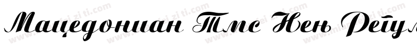 Macedonian Tms New Regular字体转换